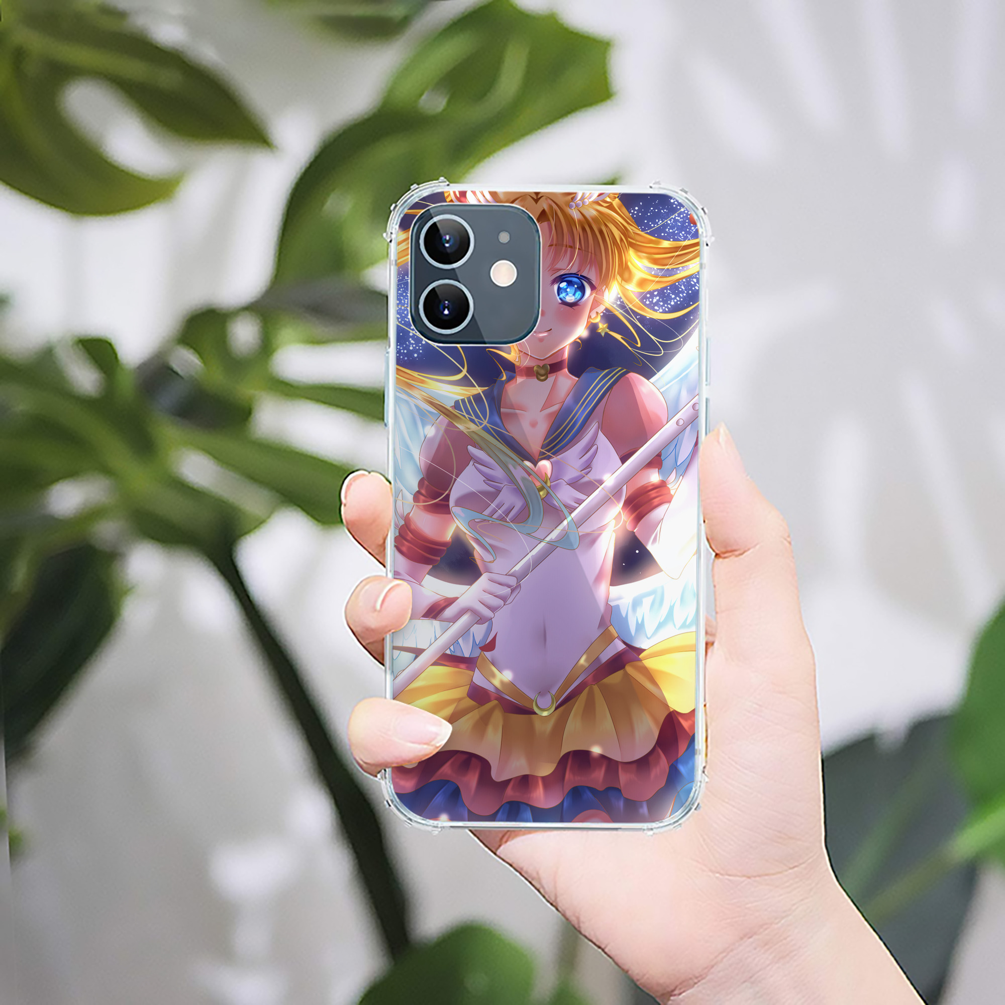 （画像用） 美少女戦士セーラームーン Sailor Moon 【iPhone 12シリーズ対応】透明スマホケース（クリアソフトケース）